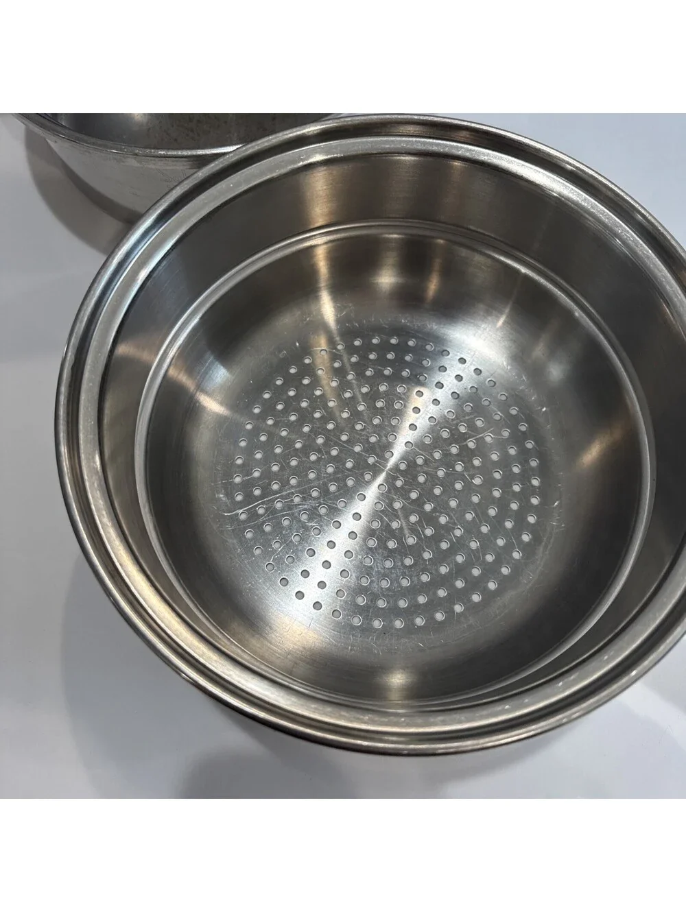 Saladmaster 3 Pc Double Boiler Tri-Clad Vintage 18-8 Stainless Steel Vapo Lid